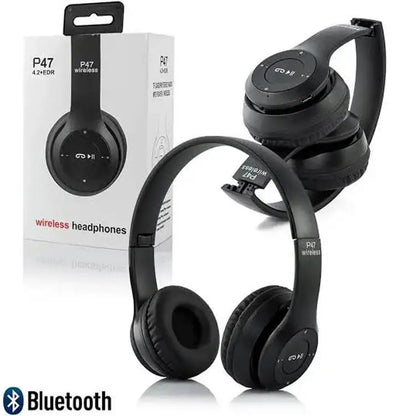 Black Long-Lasting Battery With Fast Charge 47 Headphone