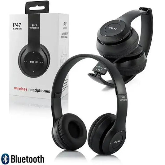 Black Long-Lasting Battery With Fast Charge 47 Headphone