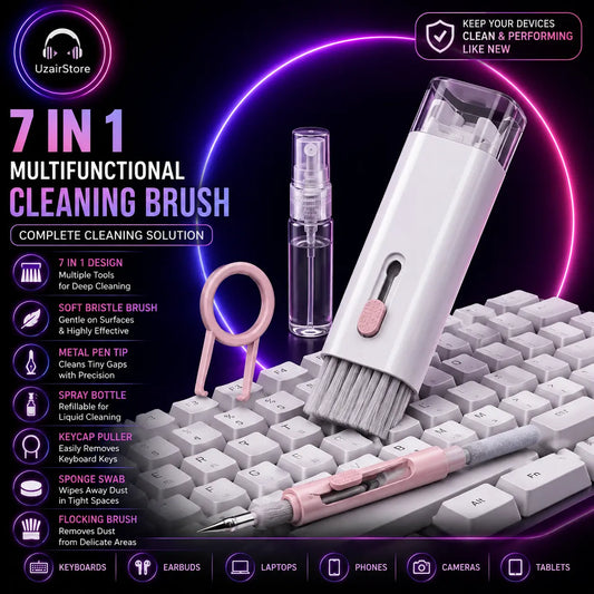 🧹 7-in-1 Electronic Cleaner Kit for Laptops &amp; AirPods UzairStore