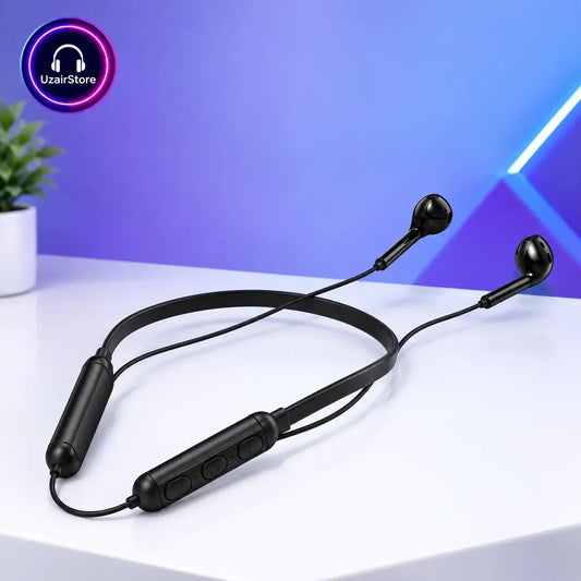 Wireless Neckband Earphones with 9D Surround Sound & Smart Touch | UzairStore