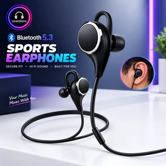 Foldable Wireless Bluetooth Headphone & Invisible Mini Earbuds Set | UzairStore