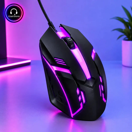KWELONG RGB Gaming Mouse – 7-Color Lighting